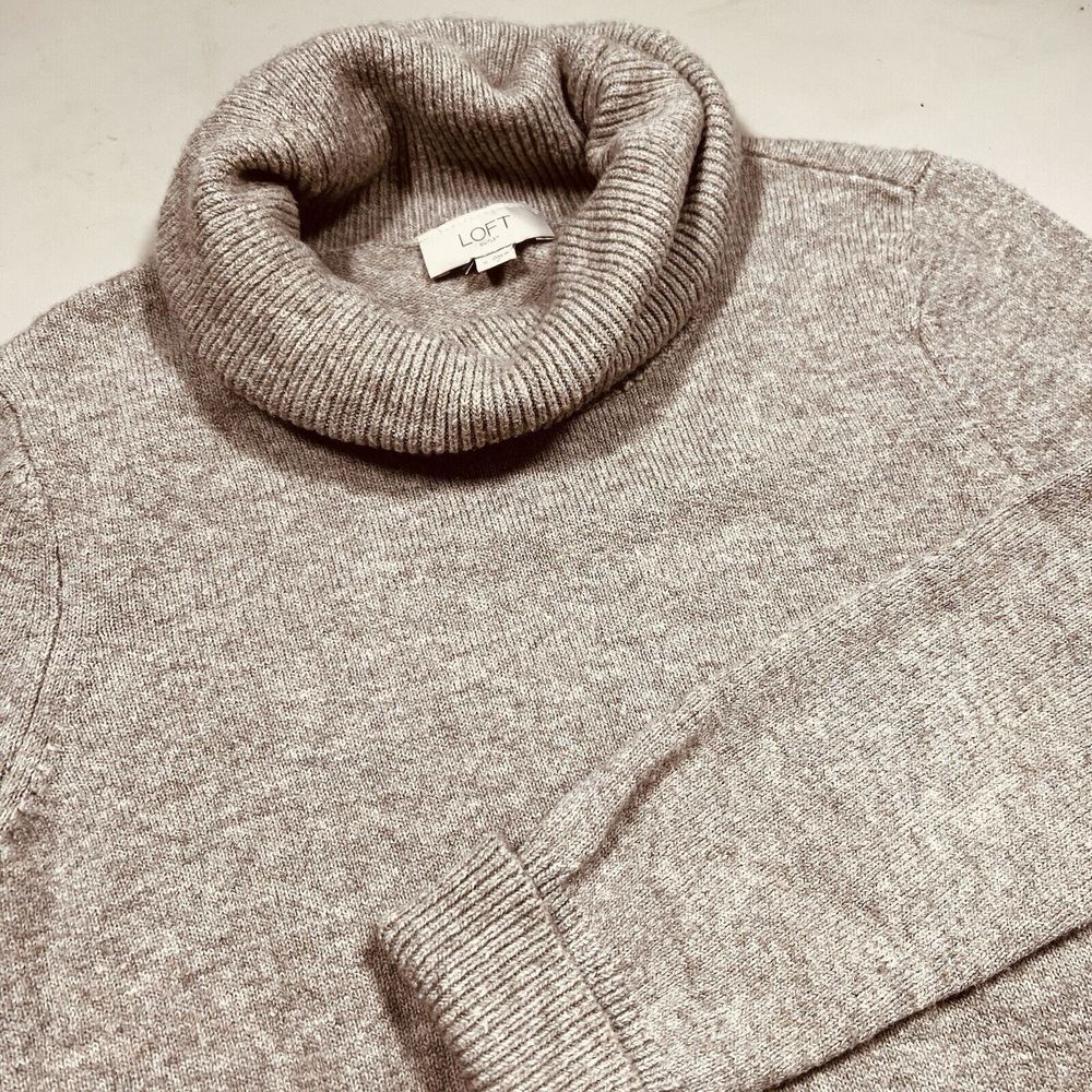 Loft Boxy Cowl Neck Sweater Oversized Size Small‎ Pockets Lagenlook Y2K Grunge